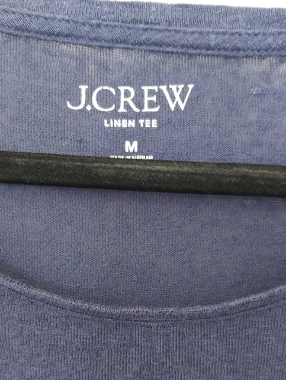 J. Crew Women's Short Sleeve Scoop Neck Tee - Navy - Picture 2 of 3
